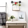 Decorative Wall Shelf Set with Vases - Stylish Home Decor