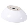 Contemporary Oval Basin Round Vessel Bathroom Sink in White