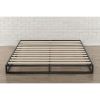 Full size 6-inch Low Profile Metal Platform Bed Frame with Wooden Slats