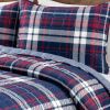 Full/Queen Farmhouse Plaid 3 Piece Lightweight Reversible Quilt Set