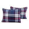 Full/Queen Farmhouse Plaid 3 Piece Lightweight Reversible Quilt Set