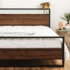 Modern FarmHome Queen Low Profile Metal Wood Platform Bed