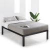 Twin size 18 Inch Easy Assemble Metal Platform Bed Frame Wooden Slats