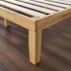 Queen size Solid Wood Platform Bed Frame in Natural Finish