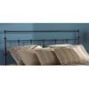 Twin size Metal Headboard with Smooth Post and Rounded Tops