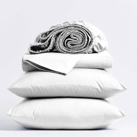 Full size White 100-Percent Certified Organic Cotton Sheet Set