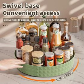 A Versatile Rotating Seasoning Rack In The Corner Of The Kitchen Countertop Can Be Used To Store Bottled Oils, Salts, Sauces And Vinegars.