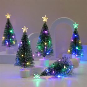 Mini Christmas Tree with Lights 4 Pack for Indoor Xmas Holiday Party