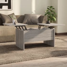 Coffee Table Gray Sonoma 31.5"x19.7"x16.7" Engineered Wood