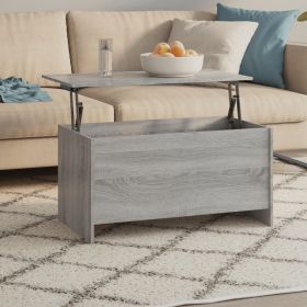 Coffee Table Gray Sonoma 40.2"x21.9"x20.7" Engineered Wood