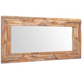 Decorative Mirror Teak 47.2"x23.6" Rectangular