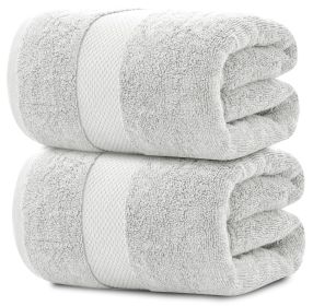 2 Pack Luxury Soft Bath Sheet Towels 650 GSM Cotton Bath Towels Extra Large 35x70 in | Highly Absorbent and Quick Dry