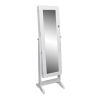 Standing Jewelry Cabinet with Mirror