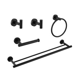 5 Piece Bathroom Towel Rack Set Wall Mount