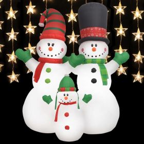 Christmas Inflatable Snowmen Family LED IP44 8 ft