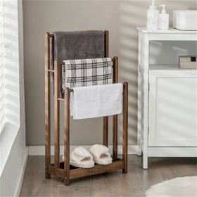 Vertical towel rack brown