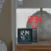 La Crosse Technology 616-146 Projection Color LED Black Alarm Clock with Outdoor Temp and USB Port