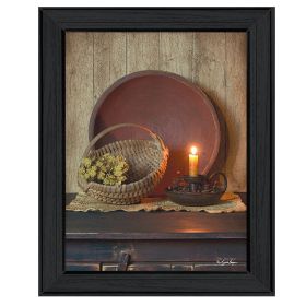 "The Red Bowl" By Susan Boyer, Printed Wall Art, Ready To Hang Framed Poster, Black Frame