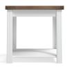 Bridgevine Home Hampton 24 inch Side Table, No Assembly Required, Jasmine Whitewash and Barnwood Finish