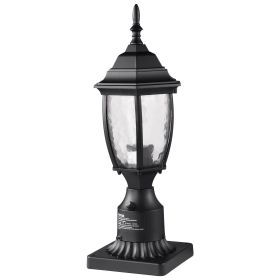 VEVOR Dusk to Dawn Outdoor Lamp Post Light Fixture 15.75 in Pole or Pier Mount