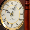 Bedford Clock Collection Classic 31" Chiming Wall Clock With Roman Numerals And A Swinging Pendulum in a Cherry Oak Finish