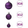 100 Piece Christmas Ball Set Purple