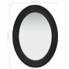 Wall Mirror Baroque Style 19.7"x27.6" Black