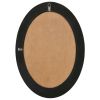 Wall Mirror Baroque Style 19.7"x27.6" Black