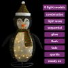 Decorative Christmas Snow Penguin Figure LED Luxury Fabric 4 ft