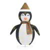 Decorative Christmas Snow Penguin Figure LED Luxury Fabric 2 ft