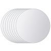 8 pcs Mirror Tiles Round Glass