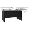 Coffee Table Black 31.5"x19.7"x16.7" Engineered Wood