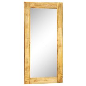 Solid Wood Framed Rectangle Wall Mirror 47.2"x23.6"