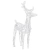 Christmas Reindeers 2 pcs Cold White 80 LEDs Acrylic