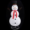 Decorative Christmas Snowman Figure LED Luxury Fabric 6 ft