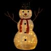 Decorative Christmas Snowman Figure with LED Luxury Fabric 3 ft