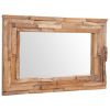 Decorative Mirror Teak 35.4"x23.6" Rectangular