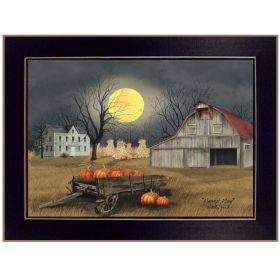 "Harvest Moon" by Billy Jacobs, Ready to Hang Framed Print, Black Frame