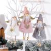 Christmas Doll Pendant Xmas Tree Hanging Angel Plush Decor Party Ornaments Gift