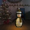 Decorative Christmas Snow Penguin Figure LED Luxury Fabric 4 ft