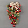 Christmas Decorations Upside Down Tree Hanging Window Scene Arrangement Decorative Bow Rattan Door Hanging