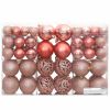 Christmas Baubles 100 pcs Pink and Rose 1.2" / 1.6" / 2.4"