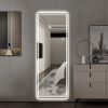 65"x24" Full Length Floor Mirror LED Whole Body Mirror, Wall Mounted Hanging Mirror with Lights, Makeup Vanity Mirror, Bedroom Full Size Body Mirror w