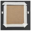 Wall Mirror Baroque Style15.7"x15.7" Black