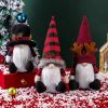 3Pcs Christmas Tree Topper,  Christmas Decorations Holiday Home D√©cor with Plaid Hat