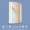 30x20 inch LED Bathroom Medicine Cabinet Surface Mounted Cabinets With Lighted Mirror White Left Open