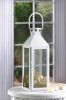 Classic White Candle Lantern - Manhattan Style