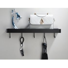 Bathroom Towel Rack with Hook and Rod Apace Aluminum Shelf (size: shelve+hook-30cm)