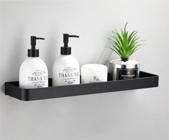 Bathroom Towel Rack with Hook and Rod Apace Aluminum Shelf (size: shelve-40cm)