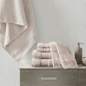 Cotton 6 Piece Bath Towel Set (Color: as Pic)